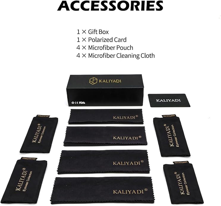 KALIYADI Sunglasses Men Polarized for Mens and Womens Unisex Sun Glasses for Driving UV Protection