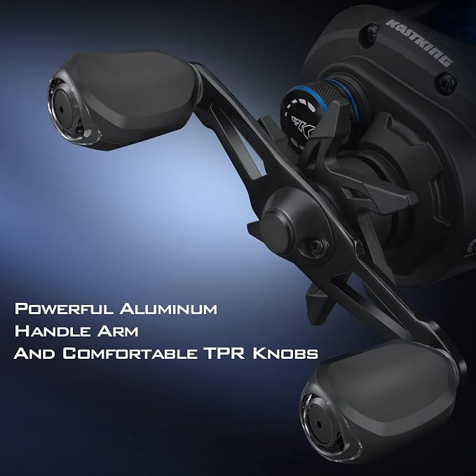 KastKing Centron Lite Baitcasting Fishing Reel – Lightweight, Glass Fiber Infused Nylon Frame – 7.6 OZ – 5 + 1 Anti-Reverse Ball Bearings, 7.1:1 High-Speed Gear Ratio Fishing Reel with Compact Design