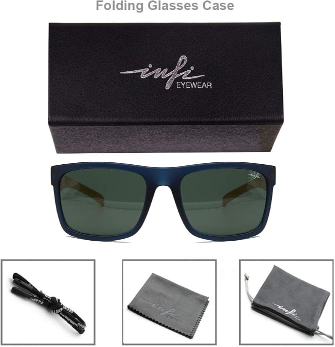INFI Fishing Polarized Sunglasses for Men Driving Running Mirrored Glasses UV400 Protectiont