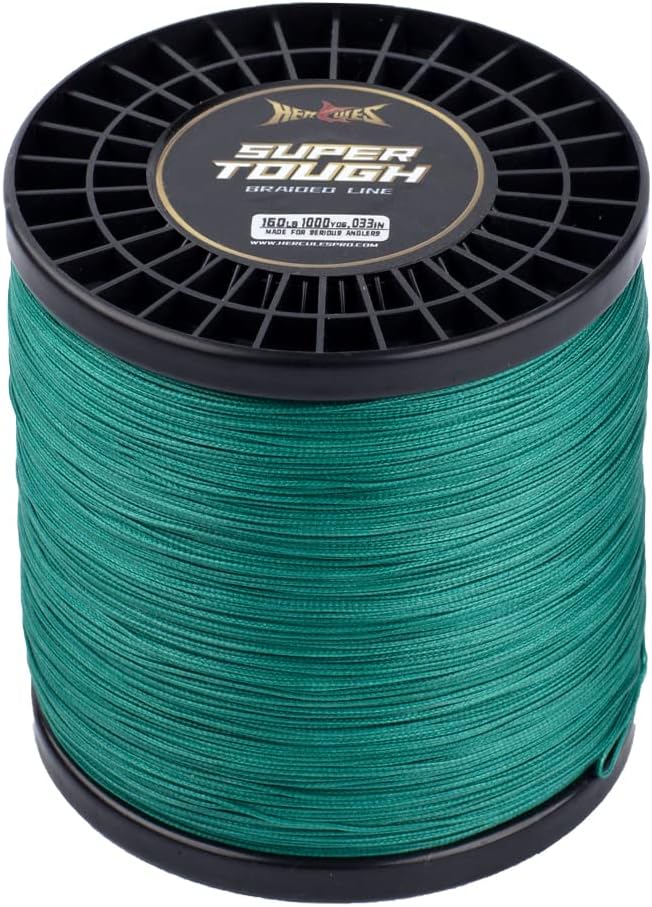HERCULES Super Tough Braided Fishing Line 4 Strands / 8 Strands, 4lb - 160lb Braid Lines, 150/300/500/1000 Yards for Saltwater
