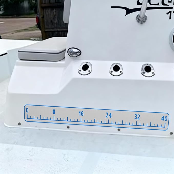 Fish Ruler for Boat 40in EVA Foam Fish Measuring Ruler with Self-Adhesive Backing for Fishing Kayaks Accessories Fish Ruler Measurement Sticker Tool for Fish Boat