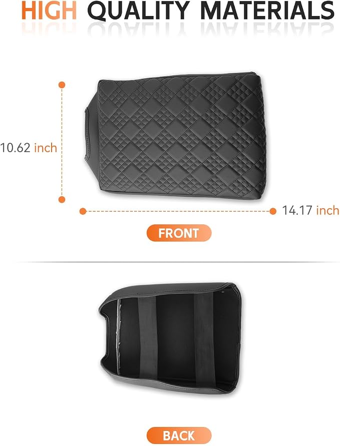 CDEFG for 2024 2025 2026 GMC Sierra EV Center Console Cover Armrest Box Cover Sierra EV Accessories Console Arm Rest Protector Thickened