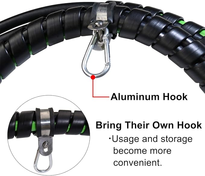 KOOTANS 15FT Semi Truck Air Line Kit 3 in 1 ABS 7 Way Electrical Cable Cord and Air Brake Hoses with Glad Hands and Gladhand Handles Air Lines Set for Semi Truck Trailer Tractor