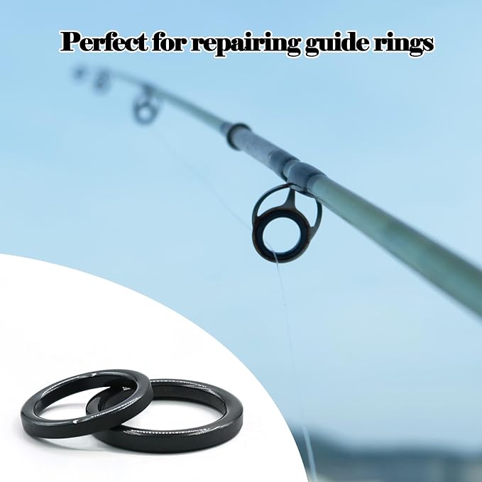 Fishing Rod Eyelet Repair Kit 28Pcs/50Pcs Fishing Ceramic Rings Replacement Set,14 Sizes Fishing Pole Rod Tip Eyes Repair Accessories
