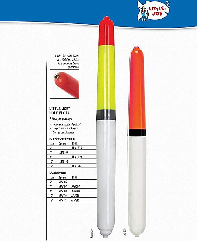 Lindy Little Joe High Visibility Weighted Pole Floats