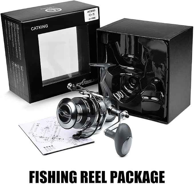 Fishing Reels Spinning Reel - Full Metal Fishing Reel Aluminum Spool Ocean Big Game Carp Saltwater Fishing Spinning Reels