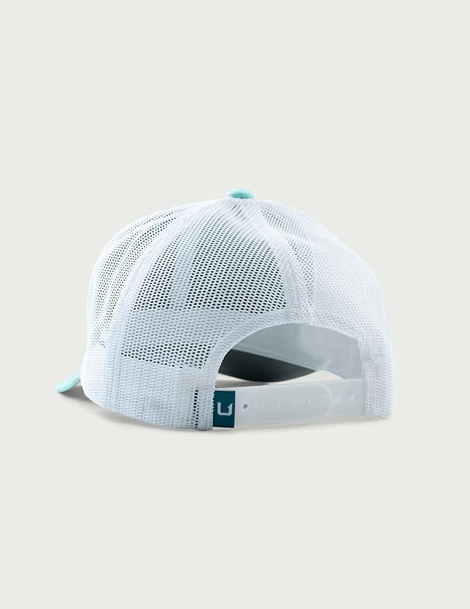 HUK Men's Trucker Hat, Anti-Glare Snapback Fishing Hat for Men