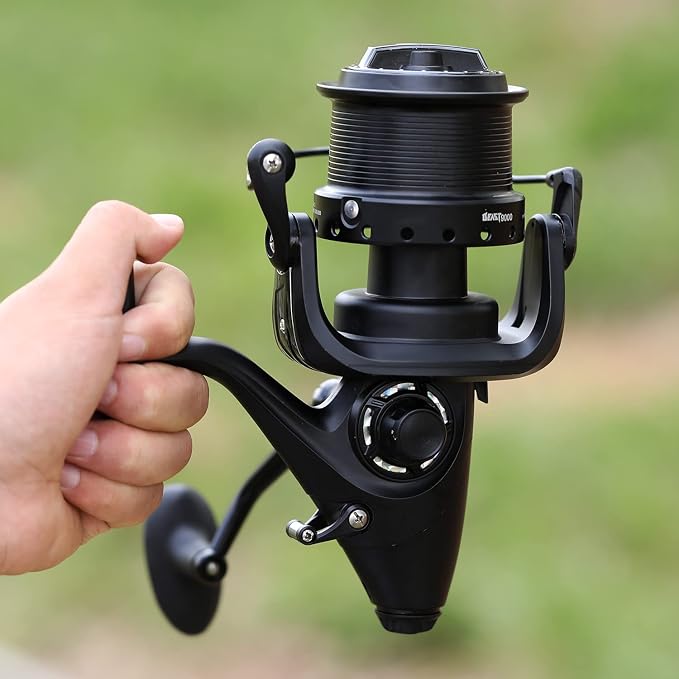 Sougayilang Spinning Fishing Reel 12+1BB Metal Body Smooth Carp Spinning Reels for Saltwater Freshwater Fishing