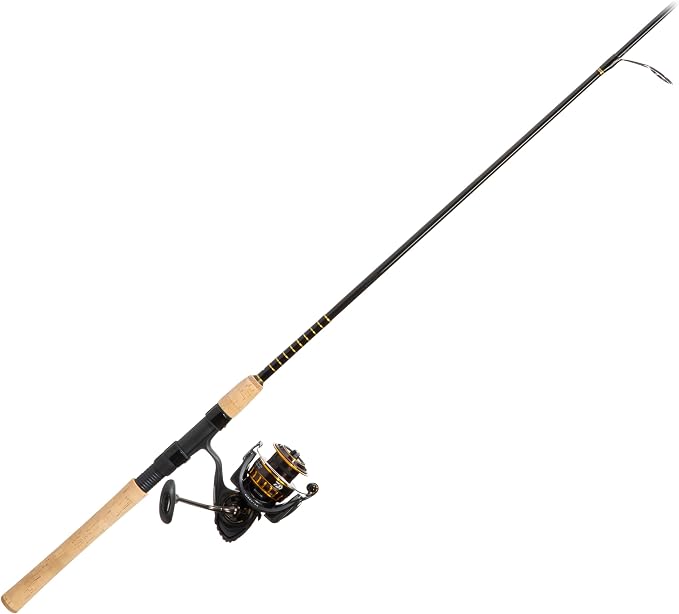 Daiwa BG4000/701MH BG Saltwater Pre-Mounted Spinning Combo, 7' Length, 1Piece Rod, 7 Bearings, Medium/Heavy Power, Black