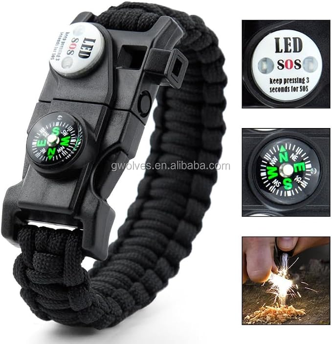 Galaxy 251 Pcs First Aid Kits For Survival Emergency Trauma Military Combat Tactical Medical Hunting Camping Hiking IFAK EMT Bag (21 in 1 Bracelets Black)