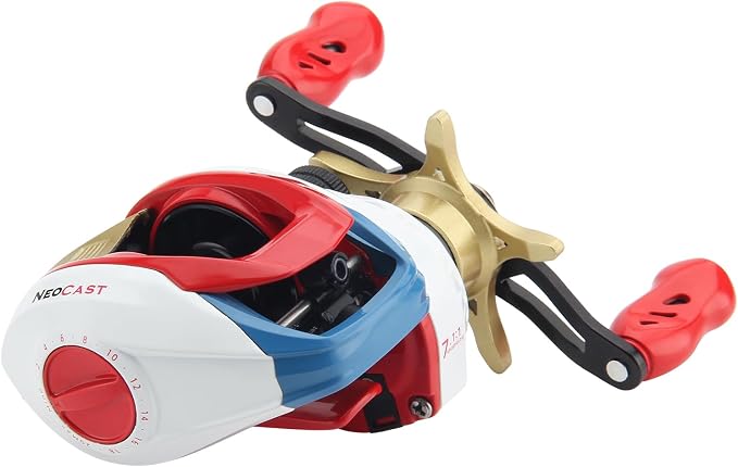 HAUT TON Matel Master Advanced Version Baitcaster reels,6.2:1Gear Ratio,5+1Ball Bearing,Bait clickers,12Lb Drag System Fishing Reels,for Saltwater,Freshwater