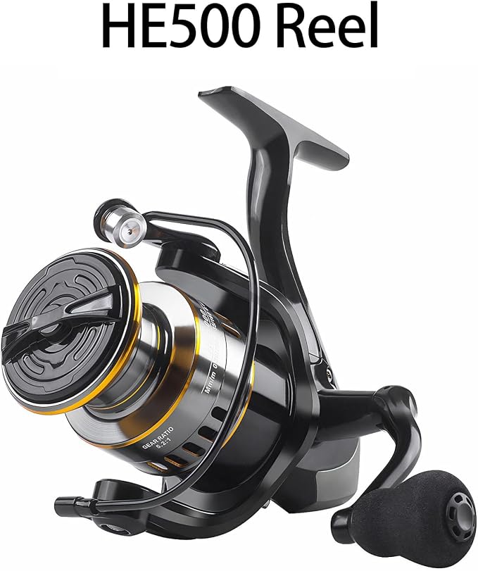 Spinning Fishing Reel 22 LBs Max Drag with 5.2:1 High Speed Ultra Smooth Powerful for Freshwater Saltwater Fishing