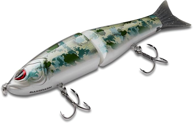 Bassdash SwimShad Glide Baits Jointed Swimbait Bass Pike Salmon Trout Muskie Fishing Lure