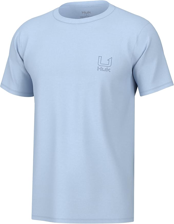 HUK Mens Fishing Graphic Tee, Performance Short Sleeve, Quick-Dry