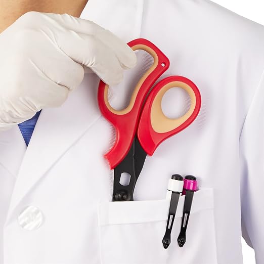 MEUUT 2 Pack Trauma Shears Patented Bandage Scissors for Left and Right Hand- Medical Supplies with 8 inch Heavy Duty Medical Scissors for EMT Workers Nurses