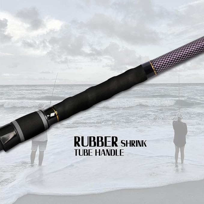 Fiblink Surf Fishing Rod 2 Piece/3 Piece/4 Piece Portable Travel Casting Rod Saltwater Surf Rod (9'/10'/12'/13')