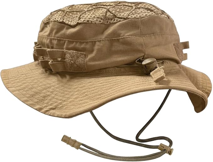CQR Men's Tactical Boonie Hat, Breathable Packable Sun Hat for Hunting, Hiking, Fishing, Shooting, and Outdoor Activities