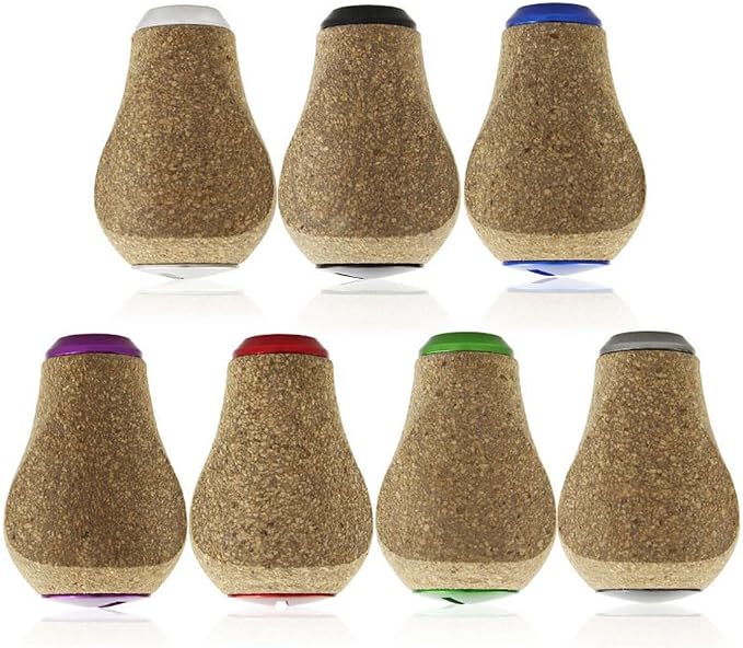 Reel Handle Knob Compatible with Abu Shimano Daiwa Soft Rubber Cork Wood Spinning Baitcasting - Black, Blue, Gray, Green, Purple, Red,Silver
