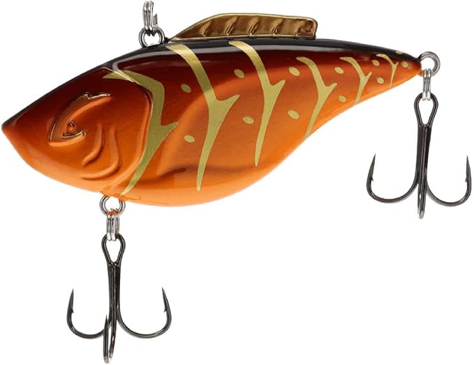 Bill Lewis Hammer-Trap - Freshwater Lifelike Lipless Crankbait Fishing Lure with Mustad Triple Grip Hooks, 3/8 Oz - 5/8 Oz