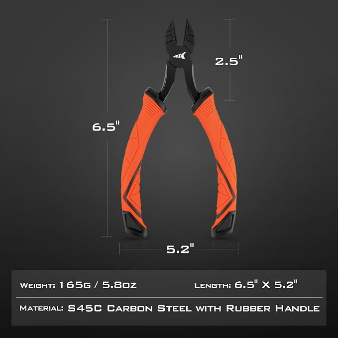 KastKing Paradox Fishing Pliers, Angled Fish Lip Gripper, Saltwater Resistant 420 Stainless Steel Fishing Tools, Fishing Pliers Hook Remover with Ergonomic Handle, Fishing Gifts for Men