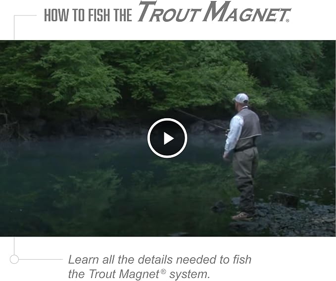 Trout Magnet 82-Piece Neon Fishing Gear Kit, Includes 70 Grub Bodies Trout Bait and 12 Size 8 Hooks