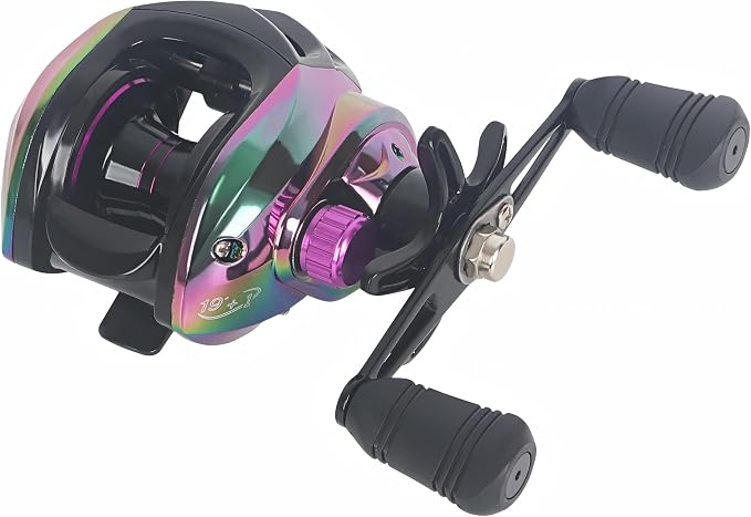 Baitcaster Reels, 7.2:1 Gear Ratio Baitcasting Fishing Reel, Saltwater & Freshwater Bait Cast Reel with 18+1bb Stainless Steel Ball Bearings,22lbs Max Drag Baitcaster Reels