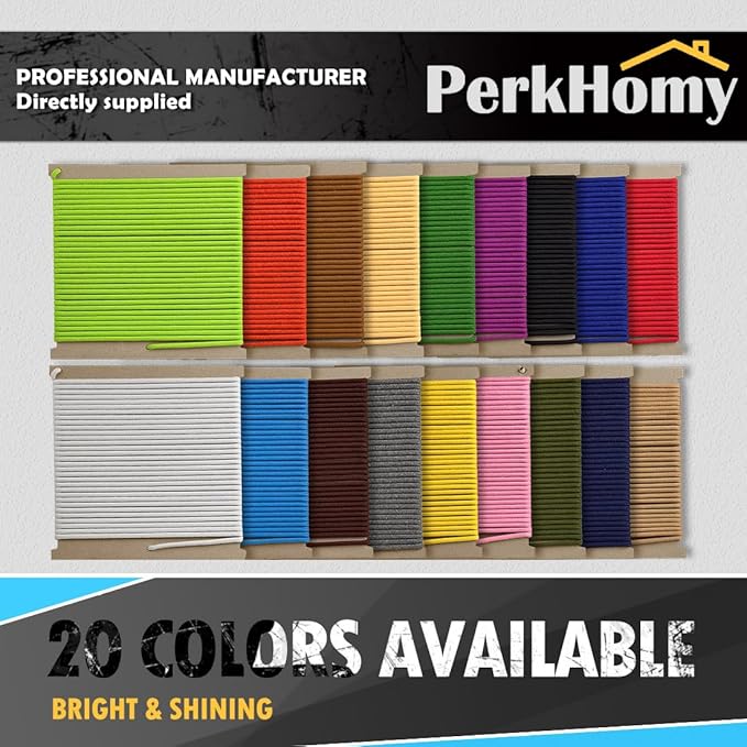 PerkHomy 500lb Cotton Rope 3/16" (5mm) 50 ft Multi Purpose Utility Diamond Braided Cord, Natural Cotton for Clothes Line Camping Crafting Flag Pole, Red