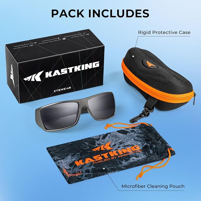 KastKing Iditarod Polarized Sport Sunglasses,PuriVex Protective Lens Coating Fishing Sunglasses For Driving Cycling Running