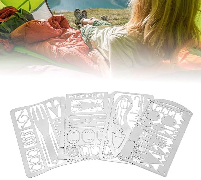 CUIFATI 4Pcs, Multitool Camping Gear Multipurpose Survival Kits and EDC Kit for Fishing Outdoor Hiking Gift Idea