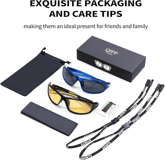 Polarized Sports Sunglasses For Men Women Unbreakable Frame Cycling Driving Fishing UV400 Protection