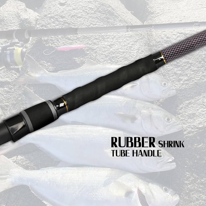 Fiblink Surf Fishing Rod 2 Piece/3 Piece Portable Travel Spinning Rod Saltwater Surf Rod (9'/10'/10'6"/12')