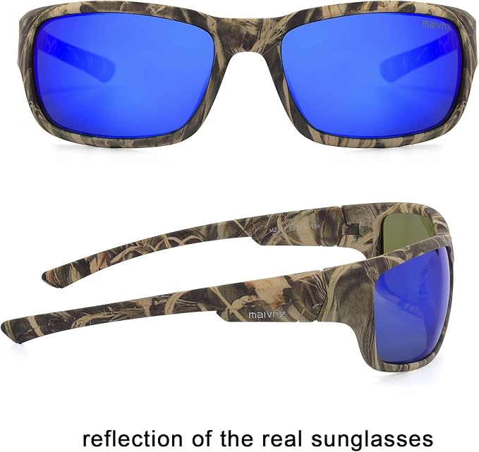maivnz Floating Polarized Fishing Sunglasses for Men Women, Unsinkable UV400 Sports Glasses for Kayaking, Boating & Surfing