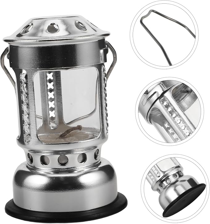 Happyyami Portable Outdoor Camping Lights Rustic Style Aluminum Alloy Emergency Candle Lantern Night Fishing Lantern