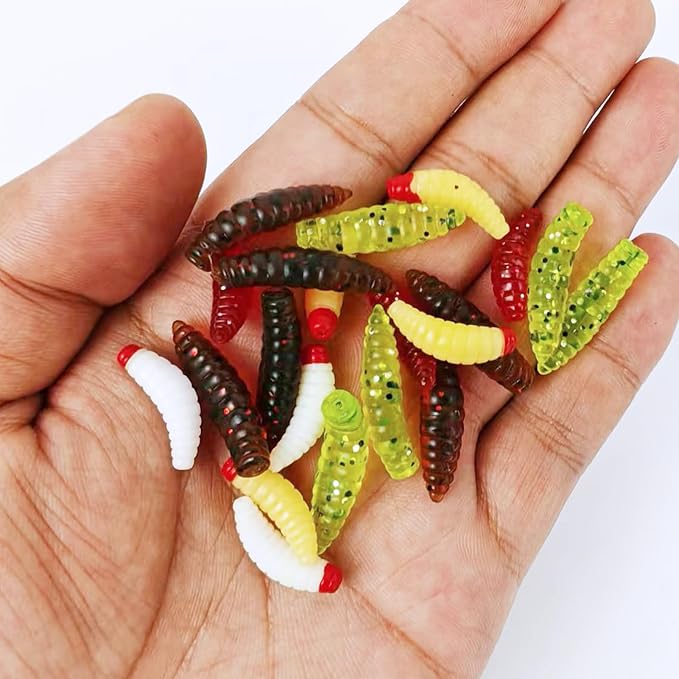 Soft Fishing Lures Kit Paddle Tail Swimbaits Plastic Worms Set Mixed Color Minnow Jerkbait Bass Lure Baitsfor Trout,Walleye,Crappie
