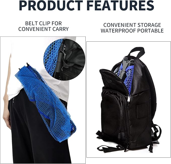 SANLIKE Fishing Net Folding Landing Net with Extra Long Telescoping Pole Handle, 37-98.4inch Rubber Coated Fishing Net for Easy Catch Release, Fish Net for Kids and Adults, 98.4"/ 71"/ 50.4"/ 43"/ 37"