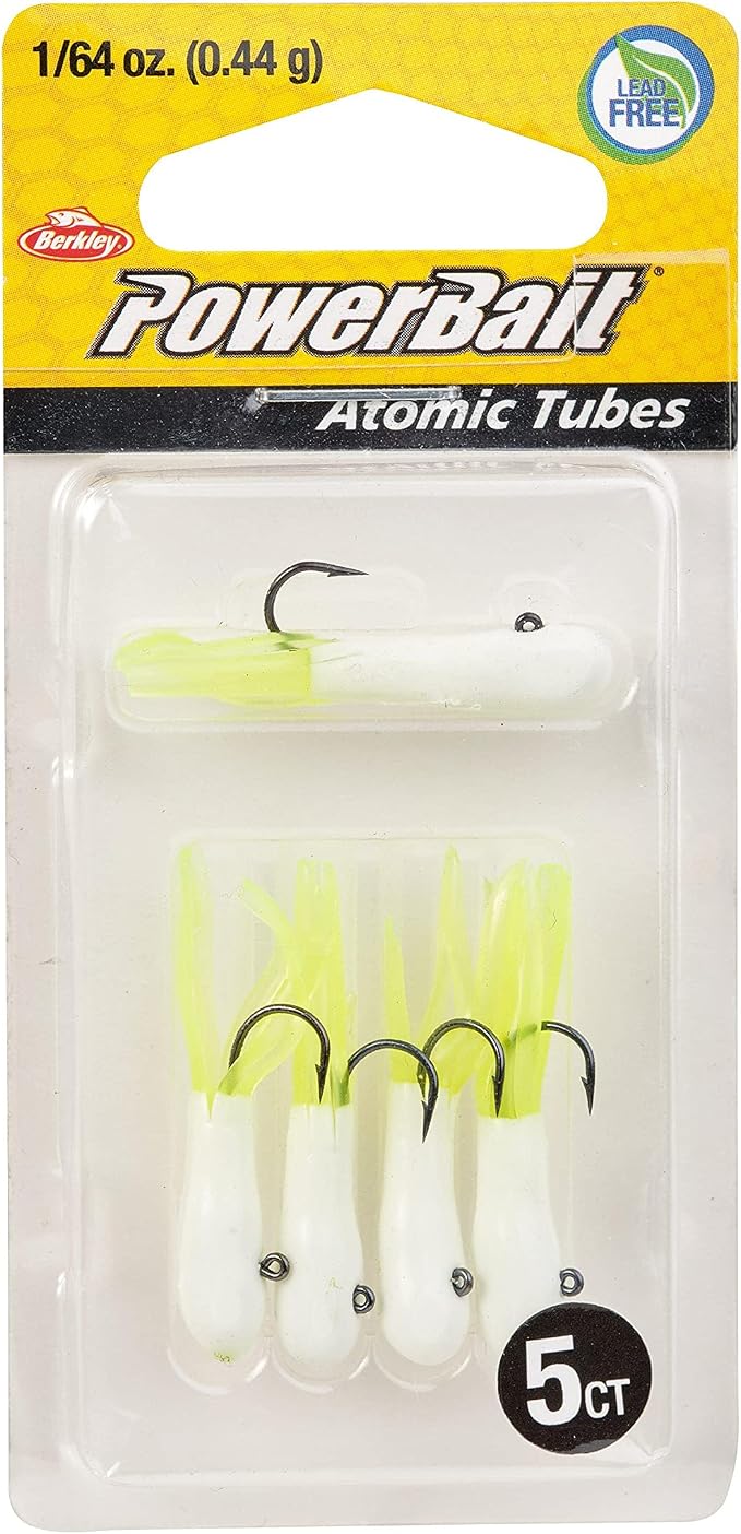 Berkley PowerBait Pre-Rigged Atomic Tubes Fishing Soft Bait
