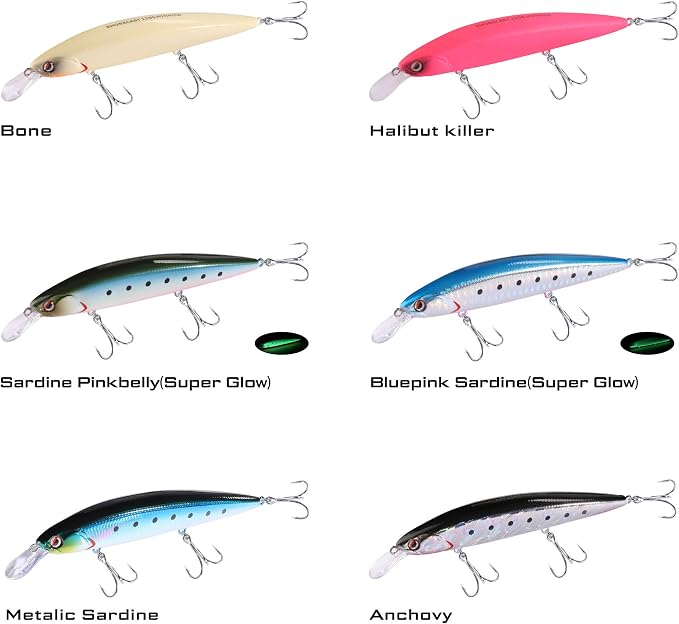 LITTMA ShoreCast 115 Minnow Sinking Saltwater Fishing Lure, Long Casting Surf Fishing Hard Bait for Striper Bass and Halibut