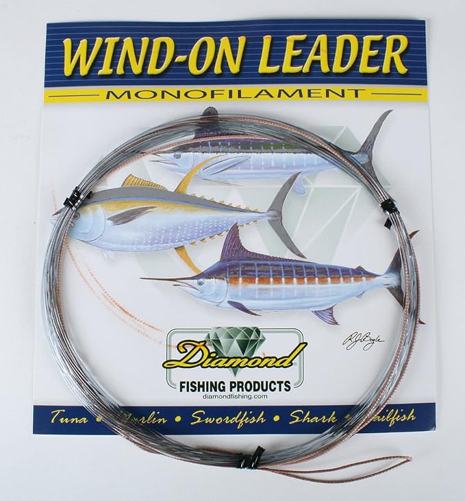 Momoi Hi-Catch Classic Monofilament Leader Line with 100-Pound Test