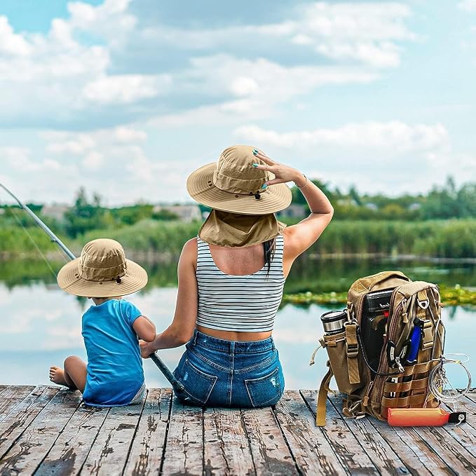 Aertiavty Fishing Backpack, Fishing Bag with Tackle Box, Compact Fishing Tackle Bag, Fishing Tackle Backpack with Rod Holder for Outdoor Sport Fishing Gifts for Men Women