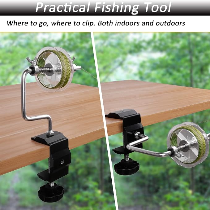 Fishing Line Spooler Winder, Adjustable Fishing Reel Spooler Spooling Station for Spinning Casting Reels