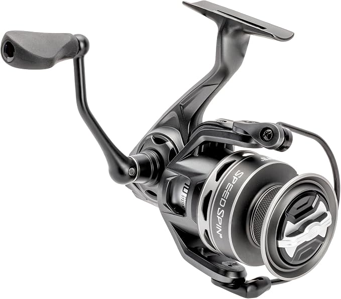 Lew’s Speed Spin Spinning Fishing Reel, Size 100 Reel, 9+1 Bearings, 5.2:1 Gear Ratio, Graphite Frame and Sideplate (Clam Packaging)
