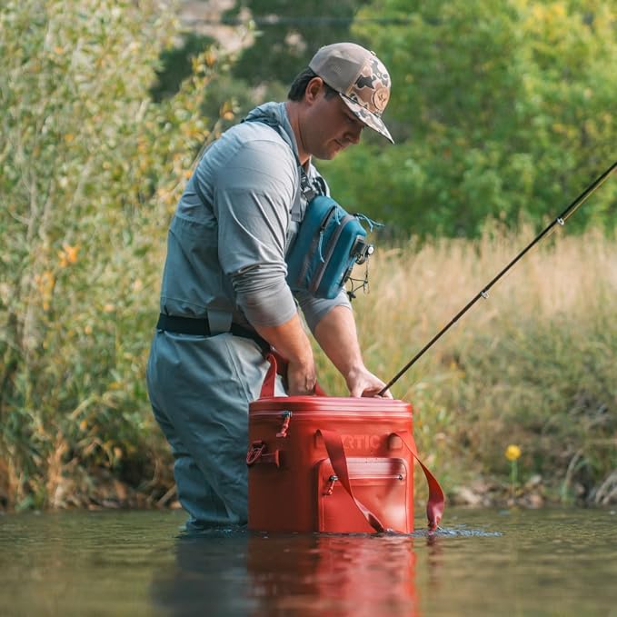 RTIC Ultra-Tough Soft Cooler Pro, Insulated, Waterproof, Leak Proof, Portable Floating Bag for Beverage, Drink, Lunch, Outdoor, Beach, Car, Camping, Picnic, Fishing, Boat