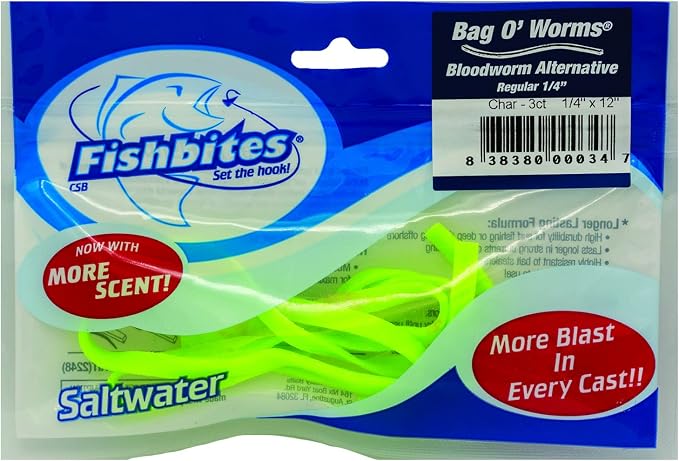 Fishbites Bag O' Worms Bloodworm - Longer Lasting