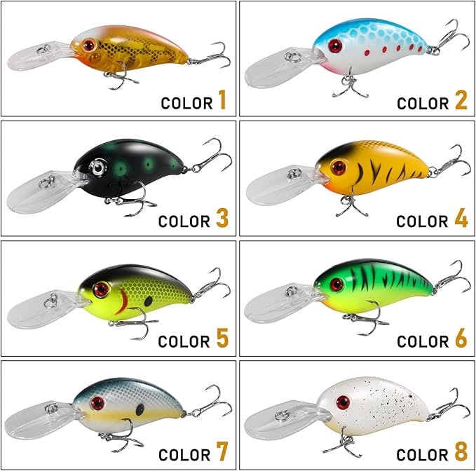 Fishing Lures Shallow Deep Diving Swimbait Crankbait Fishing Wobble Multi Jointed Hard Baits for Bass Trout Freshwater and Saltwater