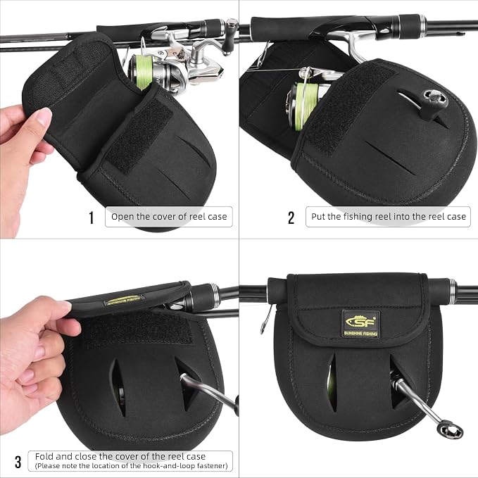 SF Spinning Reel Cover Case Bag Pouch Glove Fits 200 500 1000 2000 3000 4000 5000 6000 Series Spinning Reels