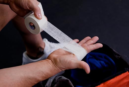 Guard-Tex® White Finger Tape 3/4 inch - Self-Adhesive No Residue - 16 Rolls - 90ft Per Roll - 1440ft Total