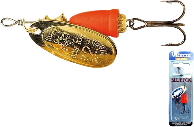 BLUE FOX Classic Vibrax, Inline Spinner Lure for Trout Bass Walleye and Salmon Premium Fishing Spinner