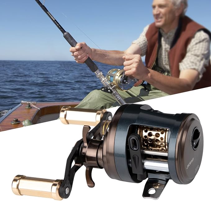 Round Baitcasting Reel 11+1BB 6.2:1 High Speed Saltwater Lure Fishing