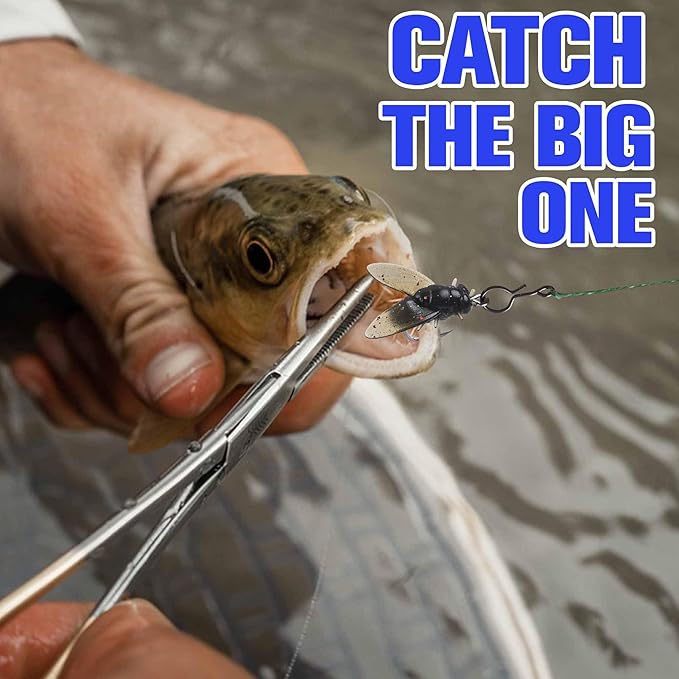 Bionic Fly Fishing Bait,18pcs/36pcs Trout Jig Swimbait Fly Hook Soft Bait Dry Flies Fly Fishing Lures Assortment Kit Attractant Fishing Gear Artificial Fishing Lure Panfish Lure Set