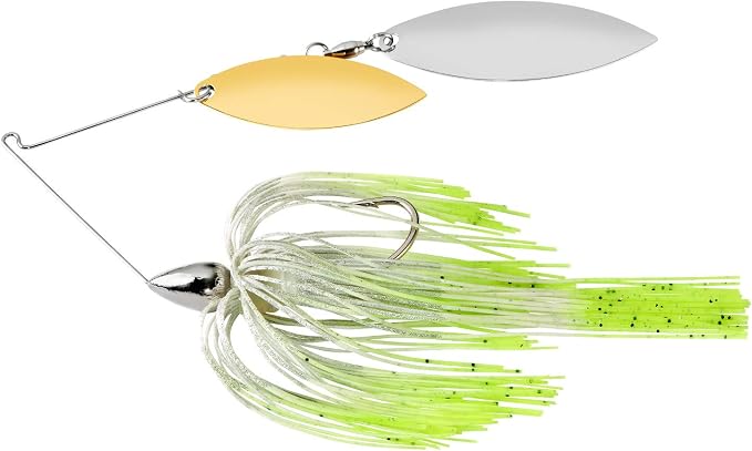 War Eagle Custom Lures Nickel Frame Double Willow Spinnerbait Pro's Choice Skirt 3/8 oz.